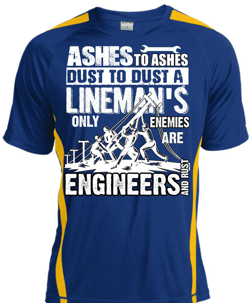 Lineman's Only Enemies T Shirt, Engineers And Rust T Shirt, Cool Shirt