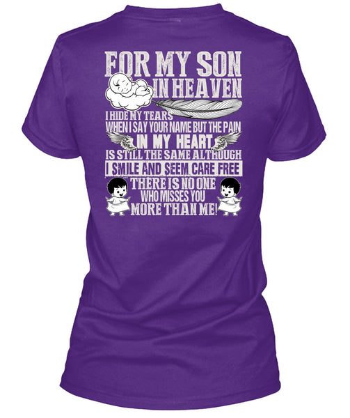 For My Son In Heaven T Shirt, Pain In My Heart T Shirt