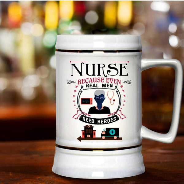 Perfect Gift For Nurse Beer Stein 22oz, Cool Nurse Beer Mug