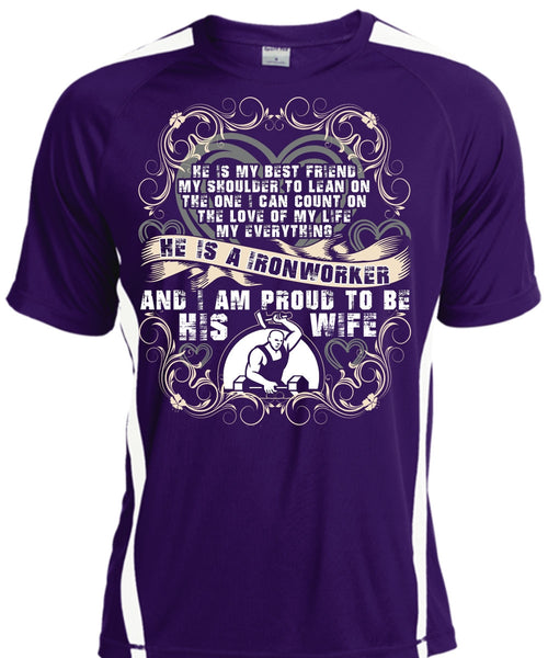 Proud To Be His Wife T Shirt, Being An Ironworker T Shirt, Cool Shirt