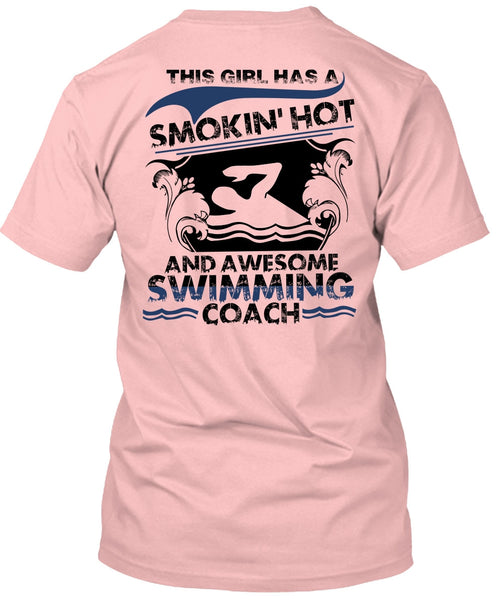 Awesome Swimming Coach T Shirt, I Love Swimming T Shirt