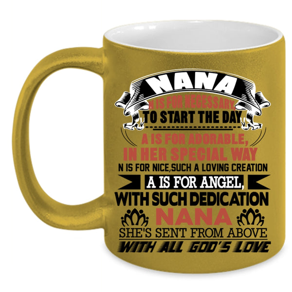 Cool Gift For Mom Coffee Mug, Nana Accent Mug