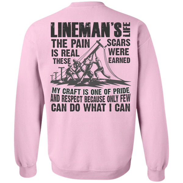 I Love Lineman T Shirt, Lineman's Life Sweatshirt
