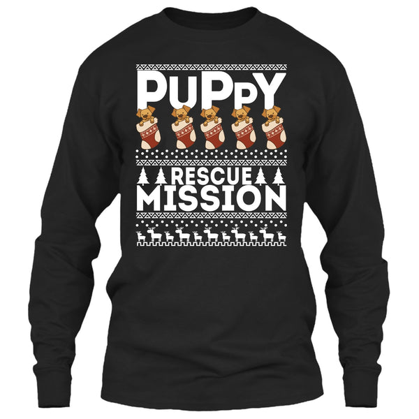 Puppy Rescue Mission T Shirt, Coolest Dog Lover T Shirt