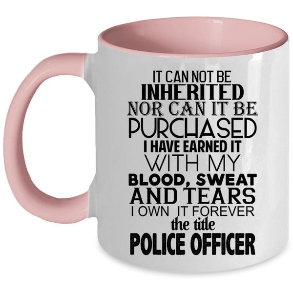 Awesome Police Officer Coffee Mug, The Title Police Officer Accent Mug