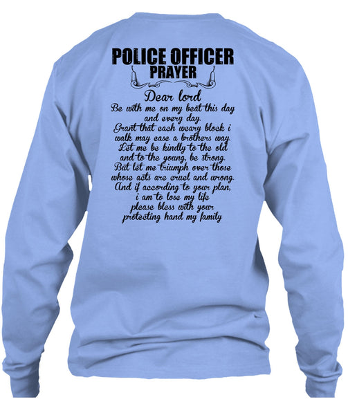 Police Officer Prayer T Shirt, I Love Police T Shirt