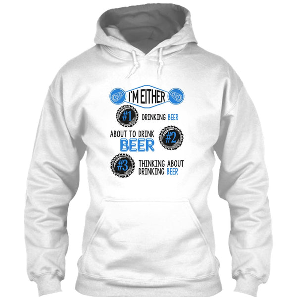 I'm Either Drinking Beer T Shirt, Coolest Beer Drinker T Shirt