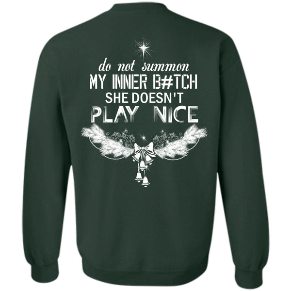 She Doesn't Play Nice T Shirt, This Girl Loves Christmas Sweatshirt