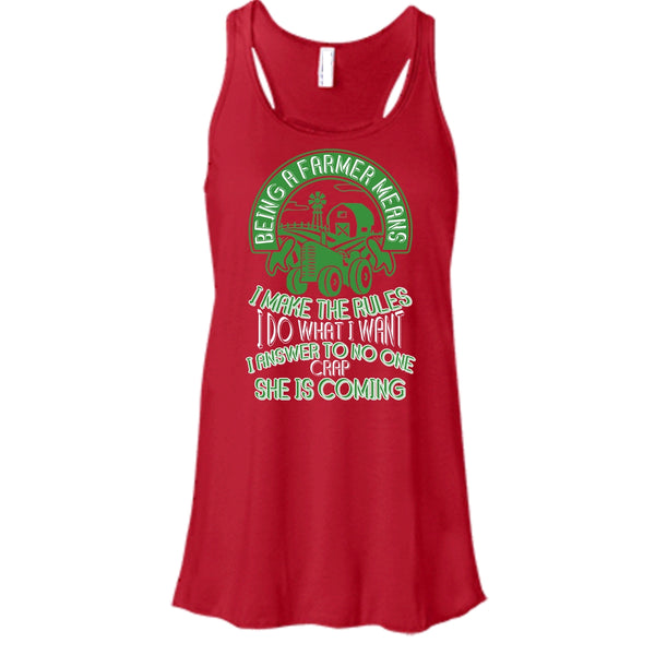 Being A Farmer T Shirt, Mean I Make The Rules T Shirt, Cool T Shirt