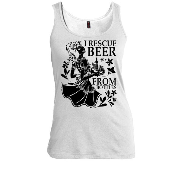 I Rescue Beer From Bottles T Shirt, I Love Drink Tank Top