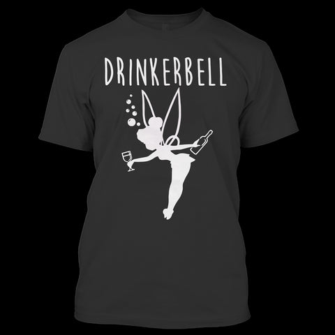 A black t-shirt with the shopify logo