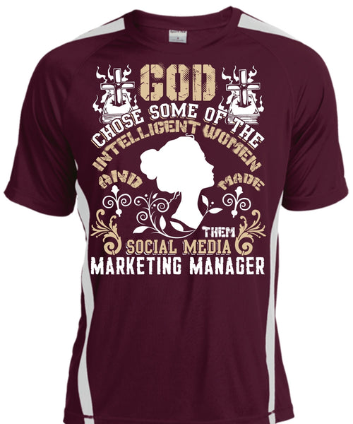 Social Media Marketing Manager T Shirt, Intelligent Women T Shirt, Cool Shirt