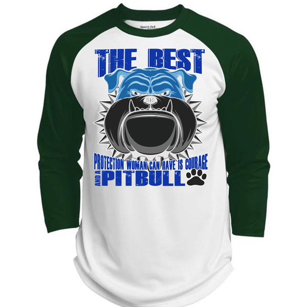 Woman Can Have Is Courage And A Pit Bull T Shirt, My Favorite T Shirt, Awesome T-Shirts  (Polyester Game Baseball Jersey)