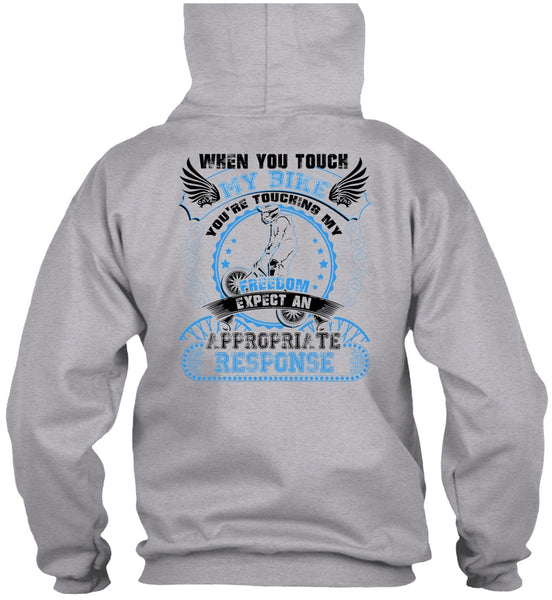 You Touch My Bike T Shirt, I Love Biker T Shirt