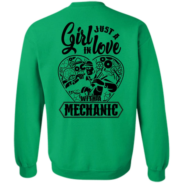 I Love Mechanic T Shirt, Just A Girl In Love With A Mechanic Sweatshirt