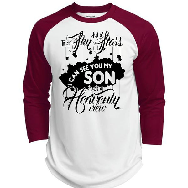 I Can See You My Son T Shirt, I Love Son T Shirt, Awesome T-Shirts  (Polyester Game Baseball Jersey)