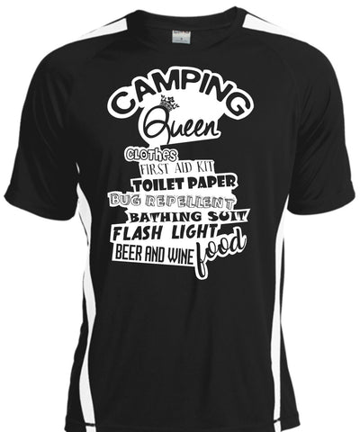 A black t-shirt with the shopify logo
