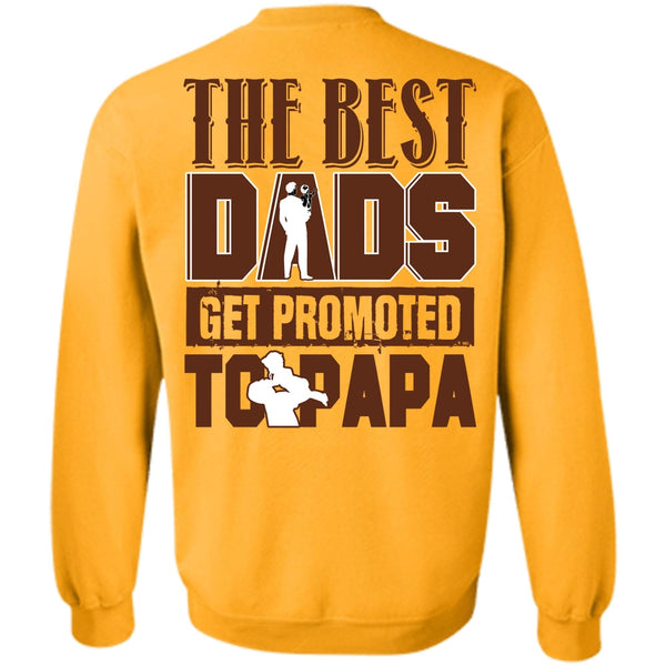 I Love Dad T Shirt, The Best Dads Get Promoted To Papa Sweatshirt