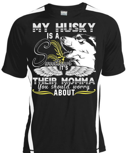 A black t-shirt with the shopify logo