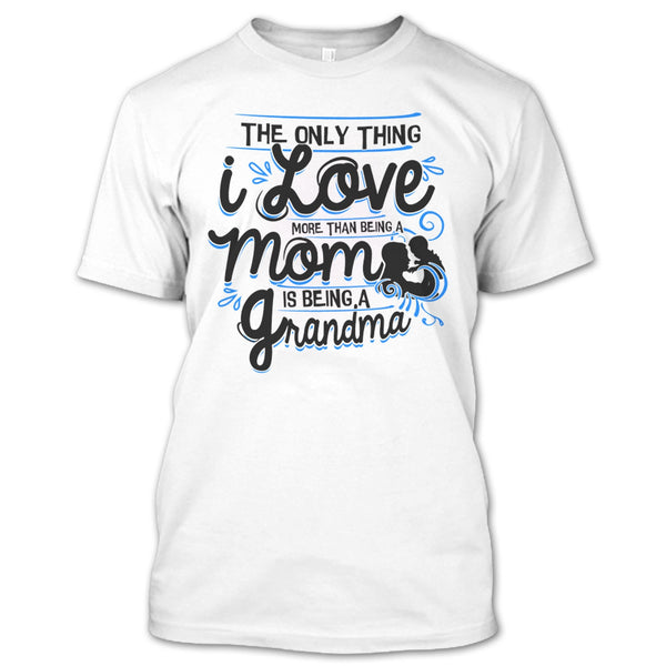 A black t-shirt with the shopify logo