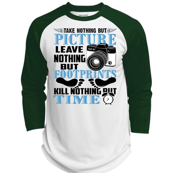 Picture Leave Nothing T Shirt, I Love Photographer T Shirt, Awesome T-Shirts  (Polyester Game Baseball Jersey)