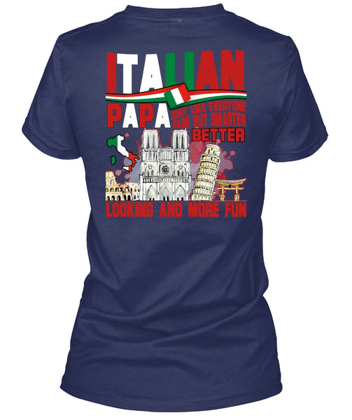 Italian Papa T Shirt, Smarter Looking T Shirt