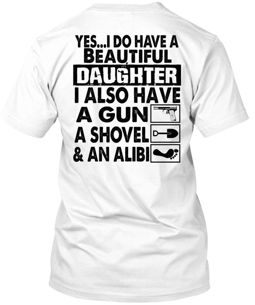 A black t-shirt with the shopify logo