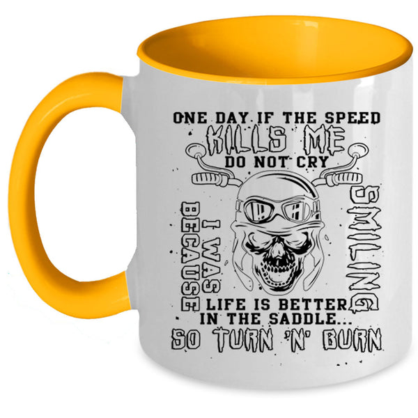 Awesome Gift For Biker Coffee Mug, Cool Biker Accent Mug