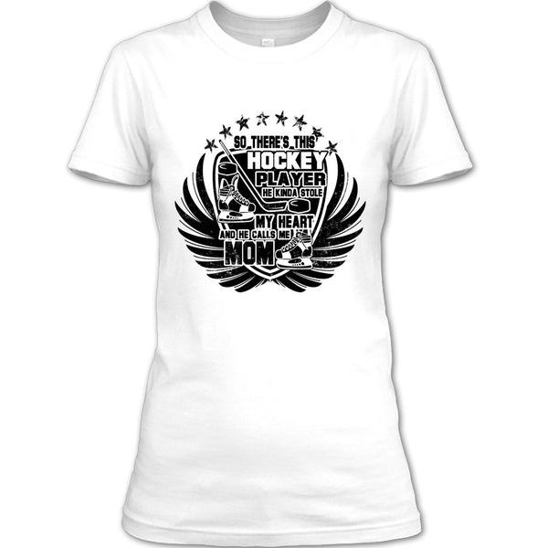 There's This Hockey Player T Shirt, Coolest Hockey Mom T Shirt