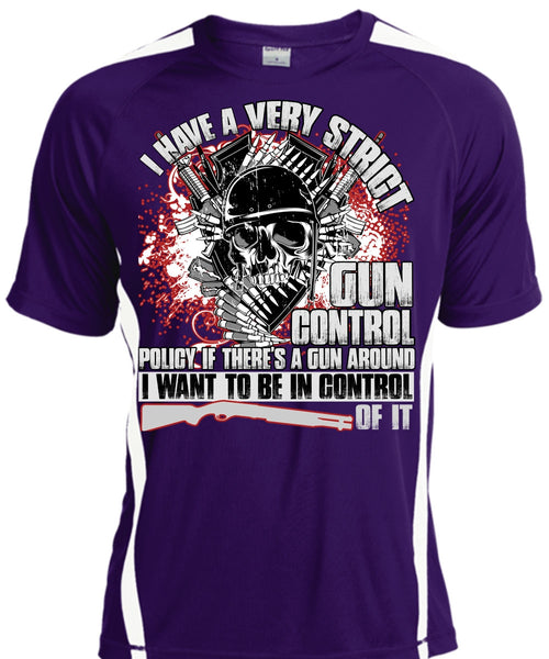 I Have A Very Strict Gun Control T Shirt, Being A Veteran T Shirt, Cool Shirt