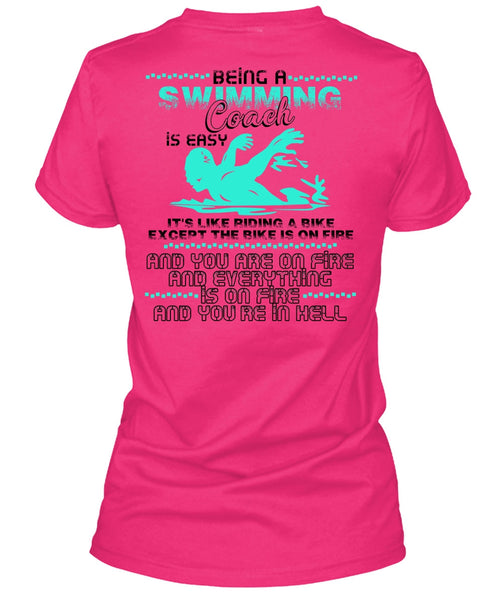 Being A Swimming Coach T Shirt, I Love Swimming T Shirt