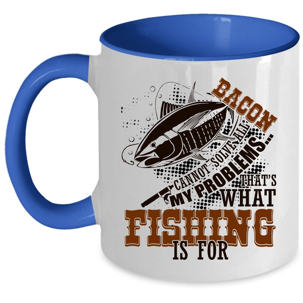 Funny Gift For Fisher Coffee Mug, Fishing Accent Mug