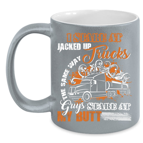 Trucks Coffee Mug, Cool Gift For Trucker Coffee Cup