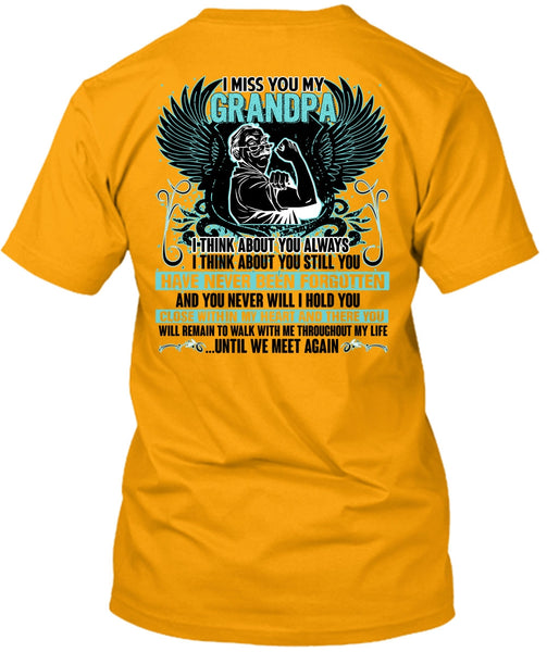 I Miss You My Grandpa T Shirt, I Love Grandpa T Shirt