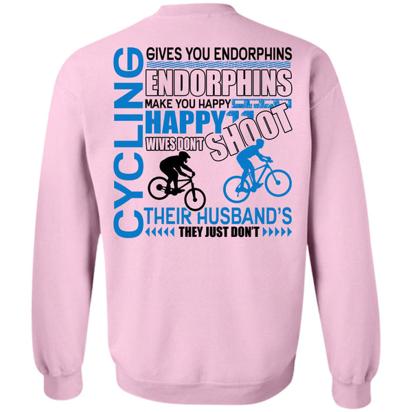 I Love Biking T Shirt, Cycling Gives You Endorphins Sweatshirt
