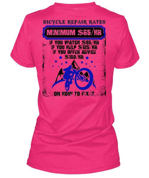 Bicycle Repair Rates T Shirt, I Love Mechanic T Shirt