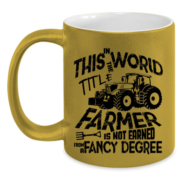 Best Farmer Ever Coffee Mug, Awesome Farmers Accent Mug