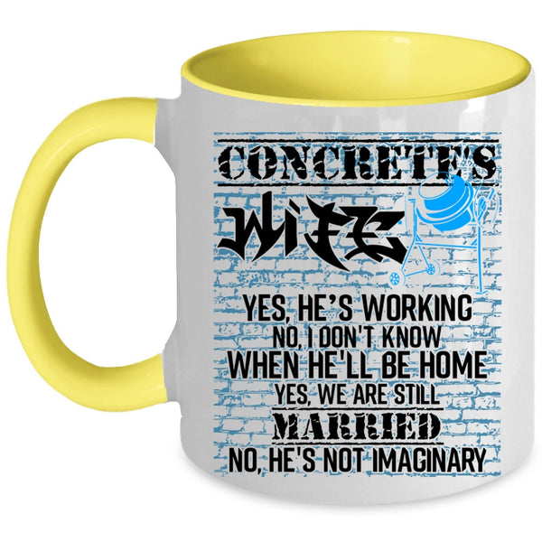 Funny Gift For My Wife Coffee Mug, Concrete's Wife Accent Mug