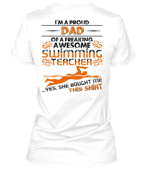 I'm A Proud Dad T Shirt, I Love Swimming T Shirt