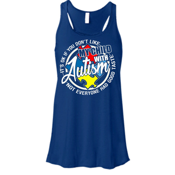 My Child With Autism T Shirt, I'm A Autism Mom Tank Top