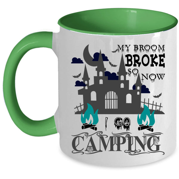Outdoor Activity Coffee Mug, I Go Camping Accent Mug