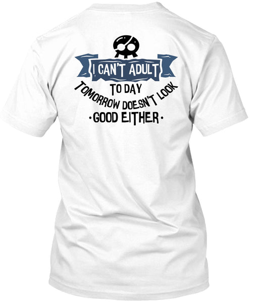 A black t-shirt with the shopify logo