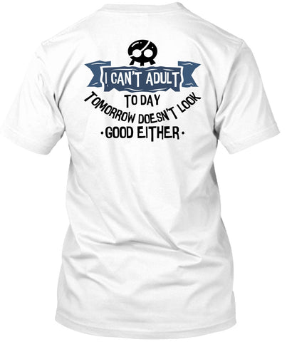 A black t-shirt with the shopify logo