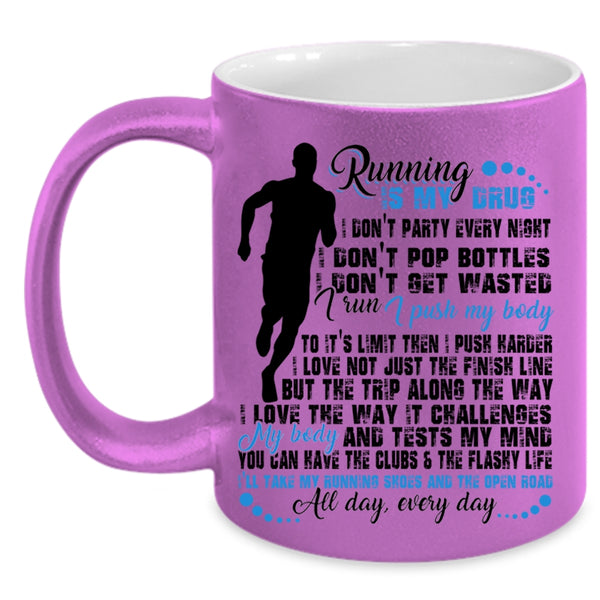 Funny Gift For Runners Coffee Mug, I Love Running Accent Mug