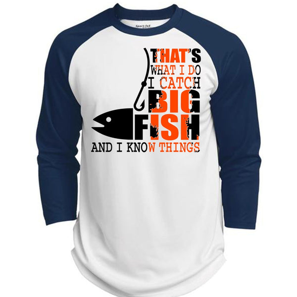 I Catch Big Fish T Shirt, I Love Fishing T Shirt, Awesome T-Shirts  (Polyester Game Baseball Jersey)