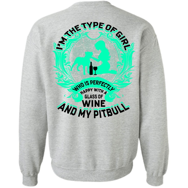I Love Pit Bull T Shirt, Wine And My Pit Bull Sweatshirt