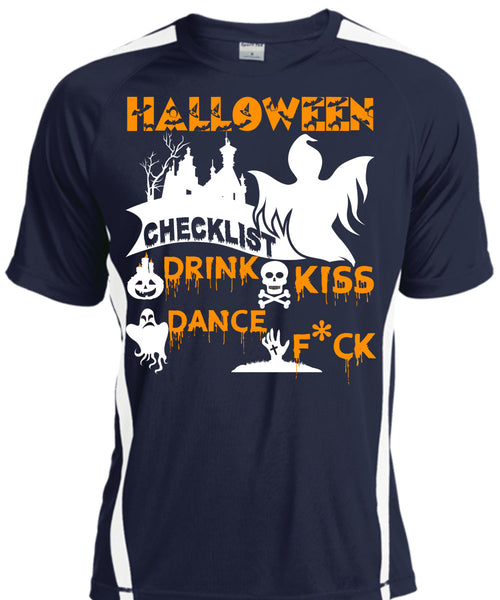 Halloween Checklist Drink Kiss Dance T Shirt, I Love You Pumpkin T Shirt, Cool Shirt