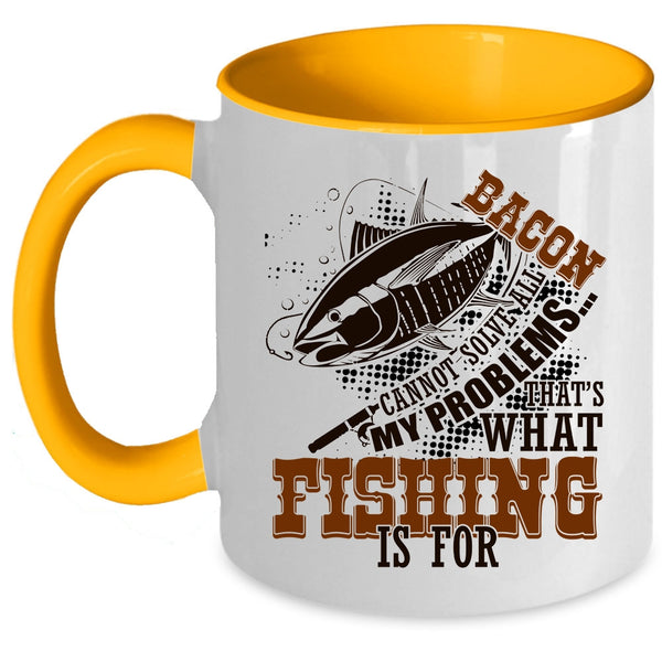 Funny Gift For Fisher Coffee Mug, Fishing Accent Mug