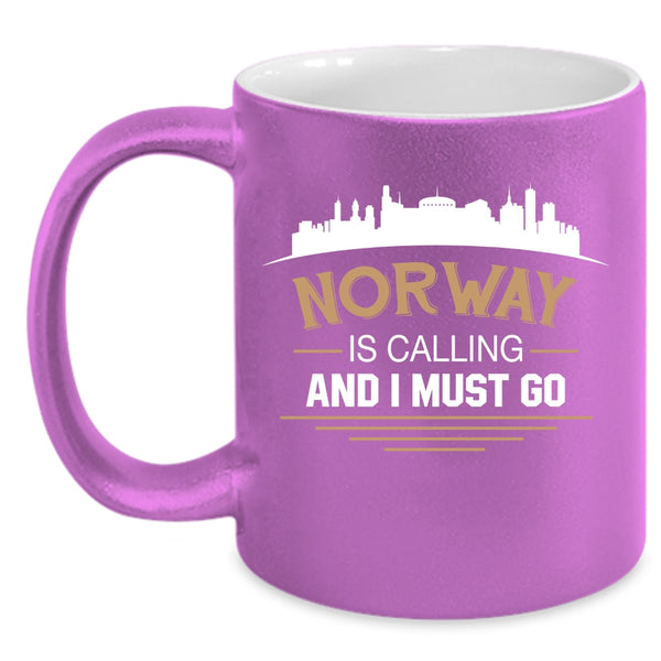 Norway Is Caling And I Must go Coffee Mug, Cool Norway Coffee Cup