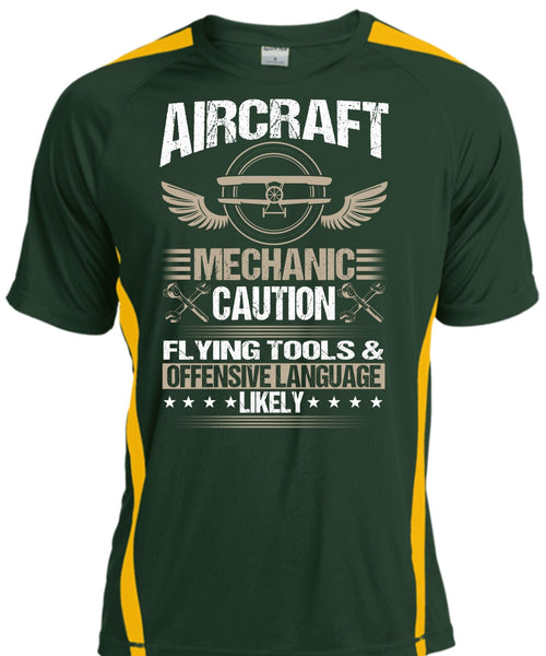 Aircraft Mechanic Caution Flying Tools T Shirt, Being A Mechanic T Shirt, Cool Shirt